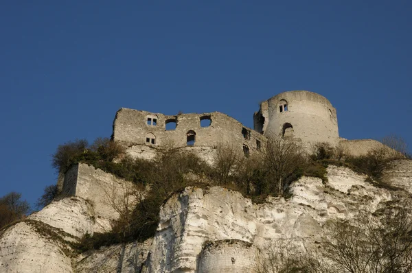 France, the historical castle of Château Gaillard in Normandie — 图库照片