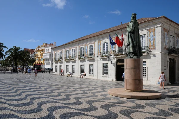 Portogallo, e la piazza della città di Cascais — Foto Stock