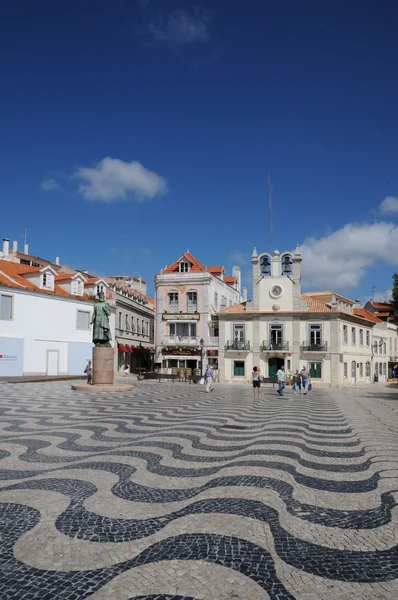 stock image Portugal, and the city hal squarel of Cascais
