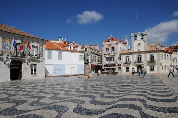 Portugal, y la plaza hal ciudad de Cascais — Foto de Stock