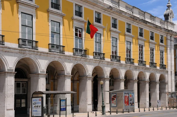 Portugal, la Praca do Comercio en Lisboa — Foto de Stock