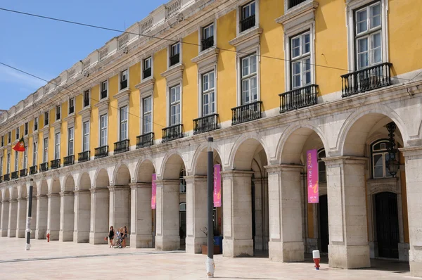 Portugal, la Praca do Comercio en Lisboa — Foto de Stock