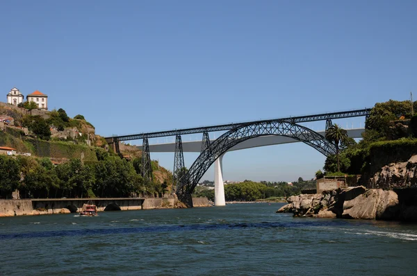 Portogallo, veduta di Porto dal fiume Douro — Foto Stock