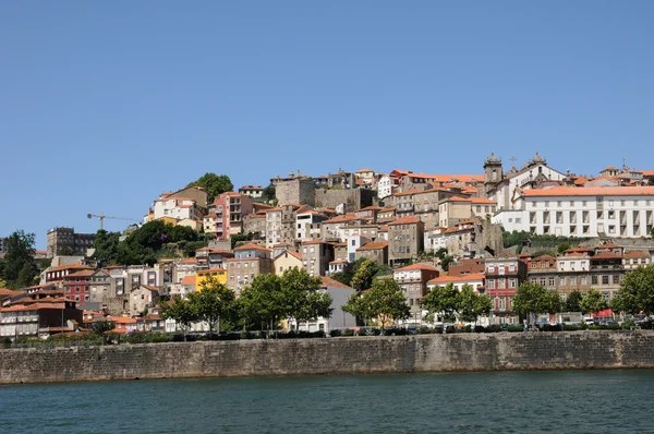 Portugália, kilátással a Porto a Douro-folyótól — Stock Fotó
