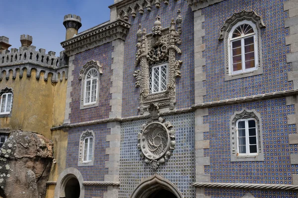 Португалія, Пенья національного палацу в місті sintra, — стокове фото