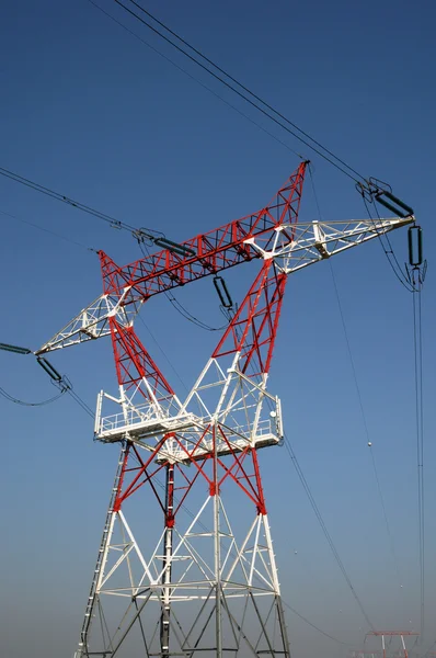 stock image An electric line in France