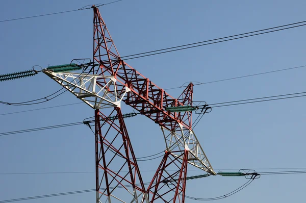 An electric line in France — Stock Photo, Image
