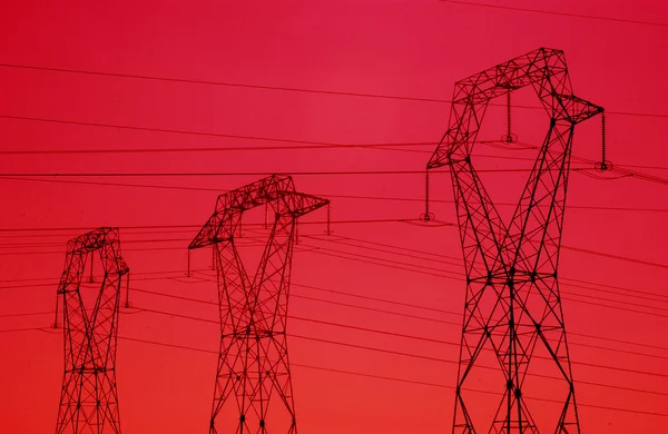 Stock image An electric line in France