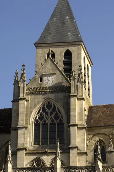 Frankrike, kyrkan saint martin i triel — Stockfoto