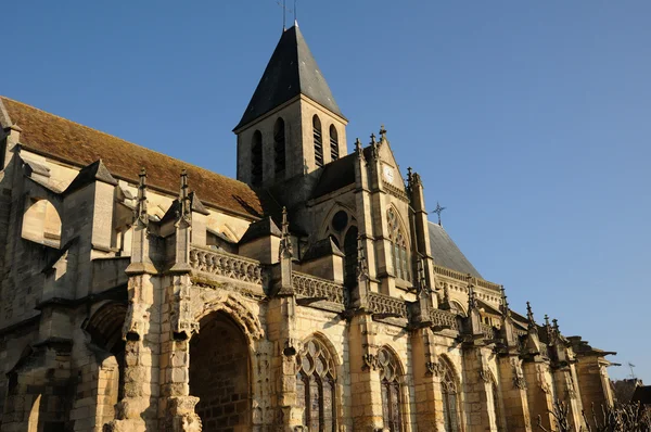 Francia, la chiesa di San Martino di Triel — Foto Stock