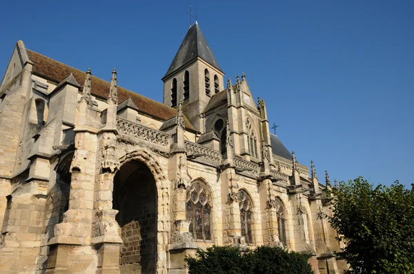 Franciaország, az egyház Triel Saint Martin — Stock Fotó