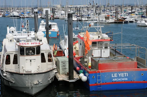 Gironde, yelkenli gemiler liman Arcachon — Stok fotoğraf