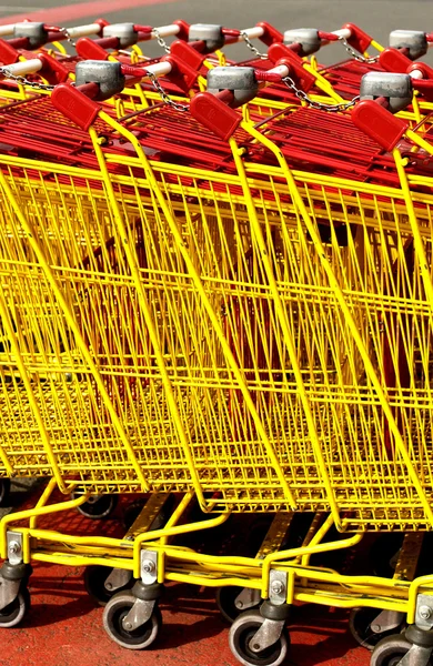 Close up of market cart — Stock Photo, Image