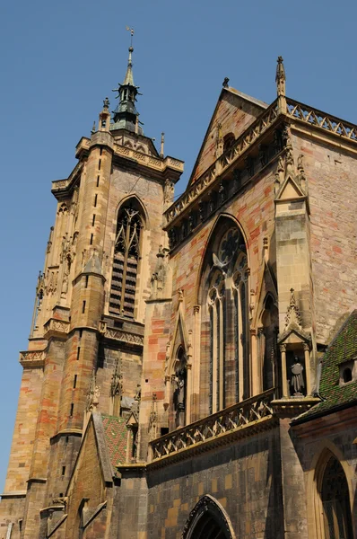 Frankrijk, collegiale kerk saint martin van colmar — Stockfoto