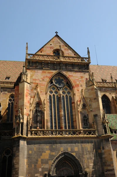 France, collegiate church Saint Martin of Colmar — Stock Photo, Image