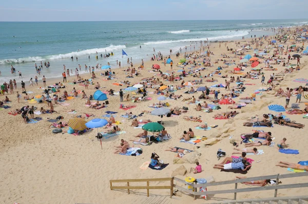 France, the beach of Lacanau Ocean In Gironde — Stock Photo, Image