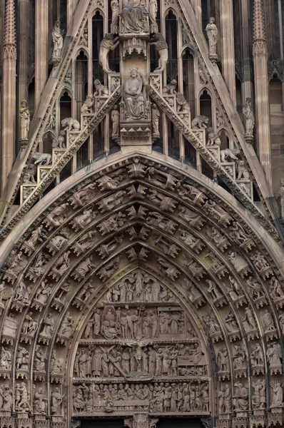 Frankreich, Kathedrale von Straßburg im Elsass — Stockfoto