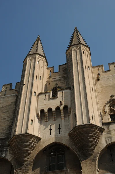 Francja, le palais des papes w avignon — Zdjęcie stockowe