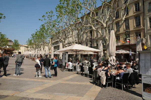 Frankrike, Provence, Place de l Horloge i Avignon – stockfoto