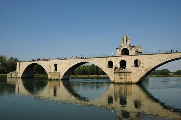 Francja, le pont d avignon w Prowansji — Zdjęcie stockowe