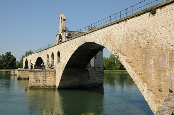 Francja, le pont d avignon w Prowansji — Zdjęcie stockowe
