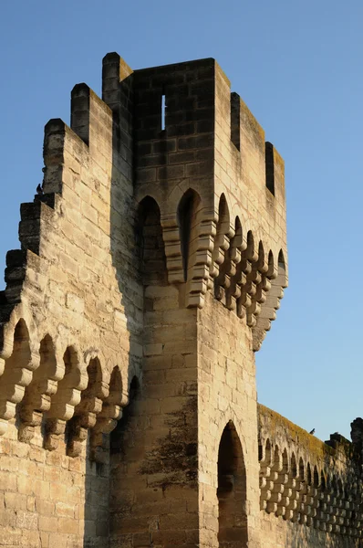 Francie, hradby Avignonu v provence — Stock fotografie