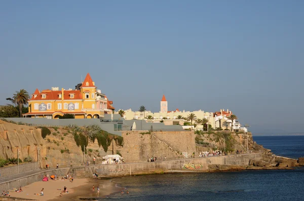 Na pláži estoril v Portugalsku — Stock fotografie
