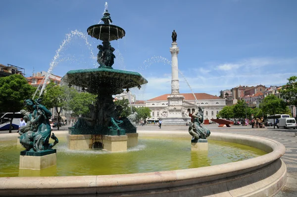 stock image Portugal, the district of Baixa in Lisbon