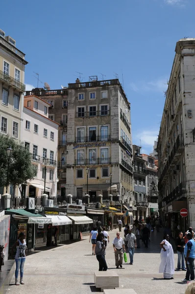 葡萄牙的里斯本 baixa 区 — 图库照片