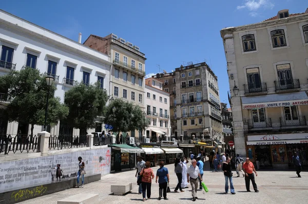 Portugal, the district of Baixa in Lisbon — Stock Photo, Image
