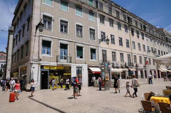 Portugal, het district van baixa in Lissabon — Stockfoto