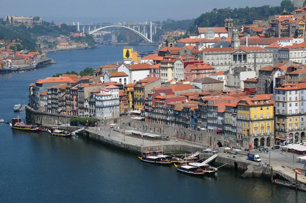 Portugal, the old historical houses in Porto — Stock Photo, Image