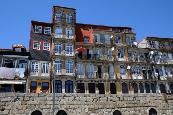 stock image Portugal, the old historical houses in Porto