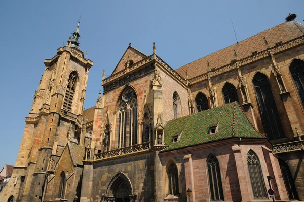 stock image France, collegiate church Saint Martin of Colmar