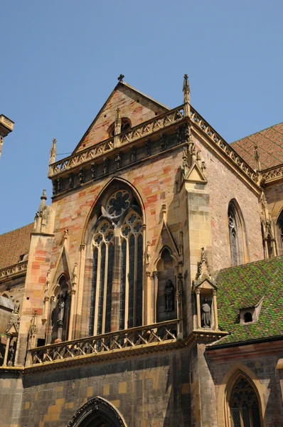 法国科尔马的学院教堂圣马丁 — 图库照片