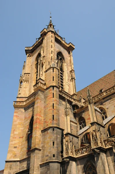 프랑스, collegiate 교회 세인트 마틴의 콜마르 — 스톡 사진