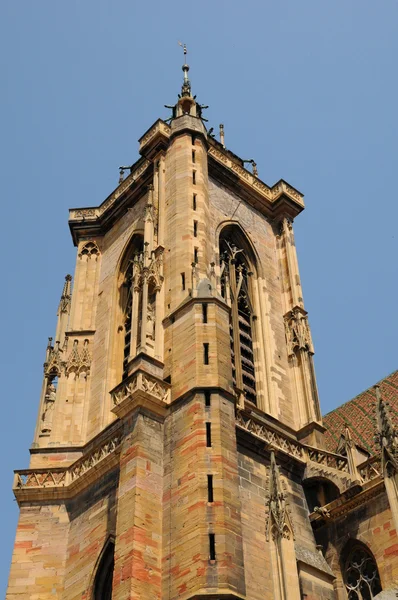 ฝรั่งเศส โบสถ์เซนต์มาร์ตินแห่งโคลมาร์ — ภาพถ่ายสต็อก