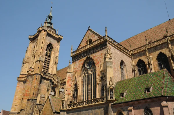 stock image France, collegiate church Saint Martin of Colmar