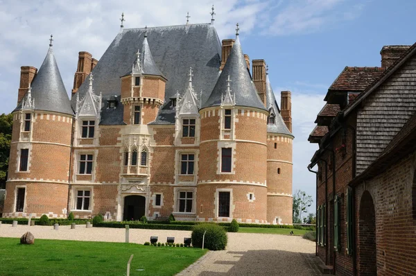 Francia, il castello gotico di Martainville Epreville — Foto Stock