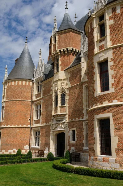 Franciaország, a gótikus kastély Martainville Epreville — Stock Fotó
