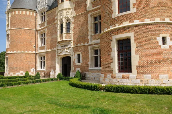 Frankrike, gotiska slottet av martainville epreville — Stockfoto