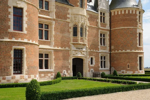 Frankreich, die gotische Burg von martainville epreville — Stockfoto