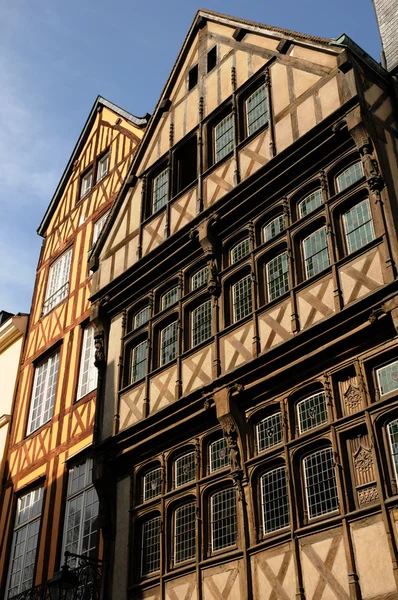 Normandia, pittoresca vecchia casa storica a Rouen — Foto Stock