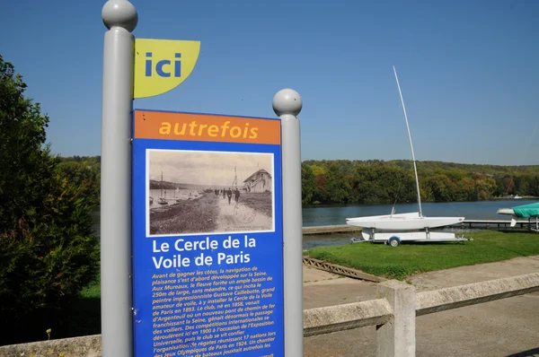 stock image France, Les Mureaux, sailing boat on Seine river