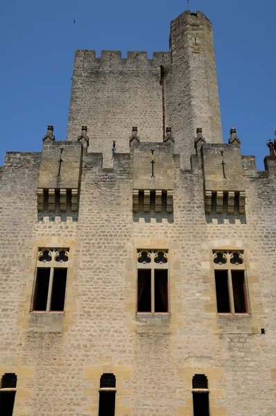 Francja, średniowieczny zamek roquetaillade w gironde — Zdjęcie stockowe