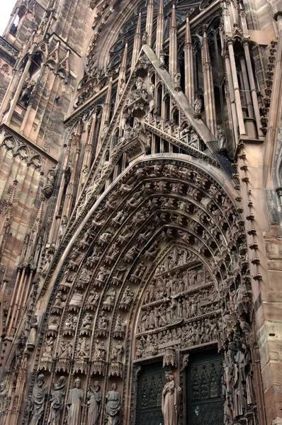 Francia, cattedrale di Strasburgo in Alsazia — Foto Stock