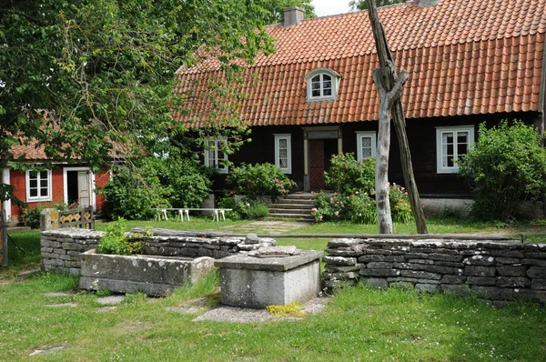 İsveç, geleneksel tarım köy Müzesi himmelsberga — Stok fotoğraf