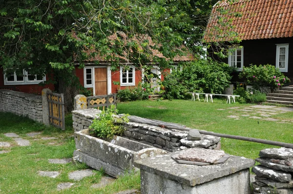 İsveç, geleneksel tarım köy Müzesi himmelsberga — Stok fotoğraf