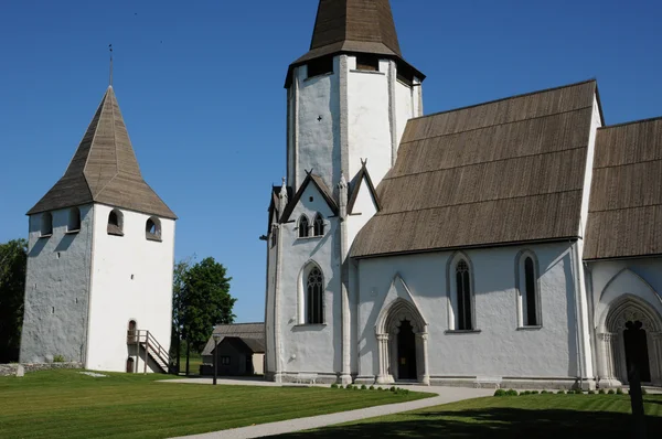 Swenden, die kleine alte Kirche von larbro — Stockfoto