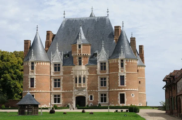 França, o castelo gótico de Martainville Epreville — Fotografia de Stock